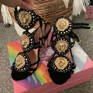 Jeffrey Campbell Black Suede Heels